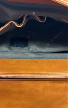 Load image into Gallery viewer, Ecosusi Womens Brown Leather Outer Pocket Shoulder Strap Flap Laptop Bag
