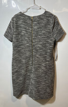 Load image into Gallery viewer, Calvin Klein Womens Black White Heather Tweed Back Zip Sheath Dress Size 16
