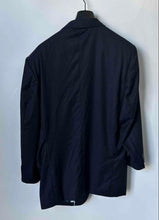 Load image into Gallery viewer, Brad &amp; Little Mens Blue Long Sleeve Collared Two-Button Blazer Size Small
