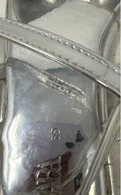 Load image into Gallery viewer, Zara Girls Silver-Tone Bow Open Toe Ankle Strap Sandals Size EUR 35
