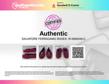 Load image into Gallery viewer, Authentic Salvatore Ferragamo Womens Purple Red Espadrille Shoes Sz 6.5M Damaged
