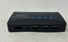 Load image into Gallery viewer, TCNEWCL 4K KVM Black USB HDMI 4-Port Wired Switch Box Untested
