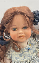 Load image into Gallery viewer, Tchibo Deko-Puppe Isabella Braided Brown Hair Collectible Porcelain Doll In Box
