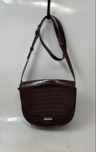 Load image into Gallery viewer, J.Crew Womens Brown Croc Embossed Leather Adjustable Strap Crossbody Purse
