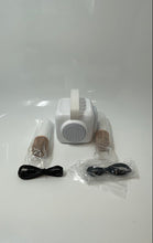 Load image into Gallery viewer, White K5 Portable Compact Karaoke Machine Speaker With Microphone Not Tested
