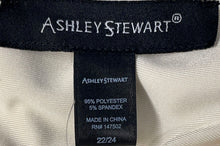 Load image into Gallery viewer, Ashley Stewart Womens Ivory Sleeveless Back-Zip Mini Dress Size 22/24
