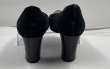 Load image into Gallery viewer, Authentic Tory Burch Womens Black Block Pump Heels Size 11M Stained Worn Damaged
