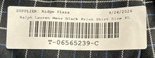 Load image into Gallery viewer, Ralph Lauren Mens Black Tattersall Plaid Print Classic Fit Button-Up Shirt Sz XL
