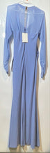 Load image into Gallery viewer, Club L London Womens Blue Square Neck Ruched Sleeve Maxi Dress Size 10 With Tag
