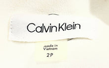Load image into Gallery viewer, Calvin Klein Womens White Sleeveless Crew Neck Back Zipper Sheath Dress Size 2P
