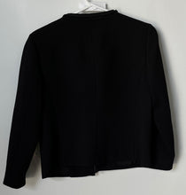 Load image into Gallery viewer, Anne Klein Womens Black Long Sleeve Pockets Button Front Jacket Size 4
