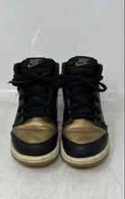 Load image into Gallery viewer, Nike Kids Air Jordan 1 Retro High OG Black Gold Lace-Up Sneaker Shoes Size 10C
