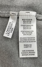 Load image into Gallery viewer, Karl Lagerfeld Womens Gray Knitted Cold Shoulder Sleeve Pullover Sweater Size XS
