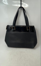 Load image into Gallery viewer, Mussi Womens Black Leather Luxury Double Handle Inner Pocket Shoulder Handbag
