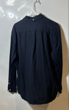 Load image into Gallery viewer, H&amp;M Mens Blue Cotton L.O.G.G. Spread Collar Long Sleeve Button-Up Shirt Size XL
