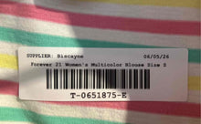 Load image into Gallery viewer, Forever 21 Mens Multicolor Striped Cotton Crew Neck Pullover T-Shirt Size Small
