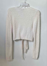 Load image into Gallery viewer, Forever 21 Womens White Long Sleeve Tie-Front Cardigan Sweater Size Medium
