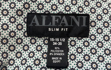 Load image into Gallery viewer, Alfani Mens Multicolor Floral Slim Fit Collared Dress Shirt Size 15-15 1/2 34/35
