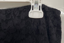 Load image into Gallery viewer, Express Womens Black Lace Stretch Flat Front Back-Zip Mini Skirt Size 12

