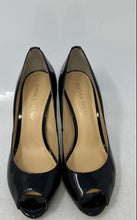 Load image into Gallery viewer, Ivanka Trump Womens Cleo Black Patent Leather Peep Toe Stiletto Pump Heels Sz 6M
