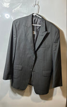 Load image into Gallery viewer, Calvin Klein Mens Gray Long Sleeve Peak Lapel Two-Button Blazer Jacket Size 42R
