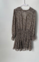 Load image into Gallery viewer, Zara Womens Multicolor Leopard Print Smocked Waist Mini Dress Size Small
