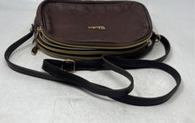Load image into Gallery viewer, Valentina Womens Brown Pebbled Leather Adjustable Strap Crossbody Purse
