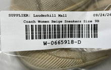 Load image into Gallery viewer, Coach Womens Keeley Q676 Beige Round Toe Slip-On Low Top Sneakers Shoes Size 9B
