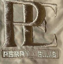 Load image into Gallery viewer, Perry Ellis Womens Light Khaki Double-Breasted Belted Trench Coat Size XS
