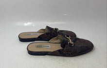 Load image into Gallery viewer, Steve Madden Womens Kandi Brown Faux Snakeskin Slip-On Mule Flats Size 7
