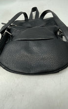 Load image into Gallery viewer, Giani Bernini Womens Black Leather Adjustable Shoulder Strap Mini Backpack
