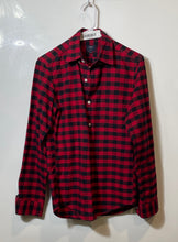 Load image into Gallery viewer, J.Crew Mens Red Plaid Cotton Long Sleeve Collared Oxford Button-Up Shirt Size XS
