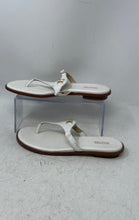 Load image into Gallery viewer, Michael Kors Womens Daniella White Leather Open Toe Flat Thong Sandals Size 8.5M
