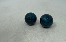 Load image into Gallery viewer, Pair Of Traditional Blue Marble Chinese Baoding Balls For Meditation In Red Case
