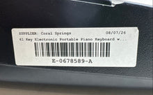 Load image into Gallery viewer, White Black 61 Key Electronic Portable Piano Keyboard Not Tested
