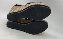 Load image into Gallery viewer, Stuart Weitzman Womens Soho Beige Black Suede Espadrille Sandals Size 10.5M
