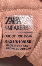 Load image into Gallery viewer, Zara Womens Pink Slip-On Round Toe Low Top Sneaker Shoes Size EUR 39
