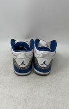 Load image into Gallery viewer, Nike Kids Air Jordan 3 Retro DM0966-148 White Blue Sneaker Shoes Sz 2Y No Laces
