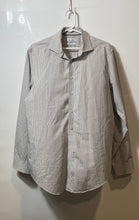 Load image into Gallery viewer, Calvin Klein Mens Gray Plaid Collared Non-Iron Slim Fit Dress Shirt Sz 16 34-35
