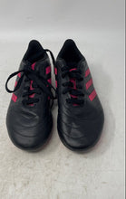 Load image into Gallery viewer, Adidas Kids Goletto VIII FG Black Pink Leather Lace-Up Soccer Cleats Size 2
