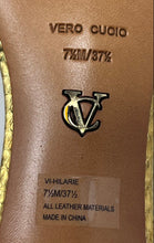 Load image into Gallery viewer, Vince Camuto Womens Hilarie Gold-Tone Kitten Heel Strappy Sandals Size 7.5M
