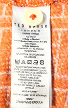 Load image into Gallery viewer, Ted Baker Mens Orange Endula T-Print Short Sleeve Towelling Button-Up Shirt Sz 4
