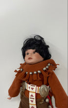 Load image into Gallery viewer, Elke Hutchens Little Eagle Dancer Baby Girl Indian Collector Porcelain Doll
