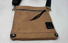Load image into Gallery viewer, Amayra Womens Light Brown Black Adjustable Strap Mini Crossbody Handbag
