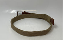 Load image into Gallery viewer, Cole Haan Mens Brown Leather Trim Tubular Stretch Adjustable Buckle Woven Belt
