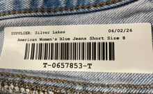 Load image into Gallery viewer, American Eagle Outfitters Womens Blue Denim Distressed Boyfriend Shorts Size 8
