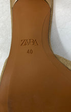 Load image into Gallery viewer, Zara Womens Light Brown Open Toe Stiletto Slip-On Slide Sandals Size 40
