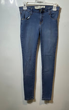Load image into Gallery viewer, Ginebra Womens Blue Pockets Stretch Skinny Leg Jeans Size 27
