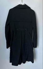 Load image into Gallery viewer, Mossimo Womens Black Long Sleeve Button Front Trench Coat Size Small
