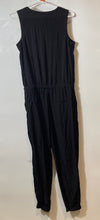 Load image into Gallery viewer, Express Womens Black Sleeveless Tapered Leg One-Piece Jumpsuit Size XS
